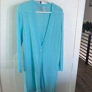 Chico's Aqua Knit Cardigan